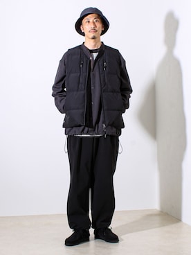 「Pyrenex（ピレネックス）のアイテム」を使った、OKAさん（メンズ・175cm）の秋コーディネート