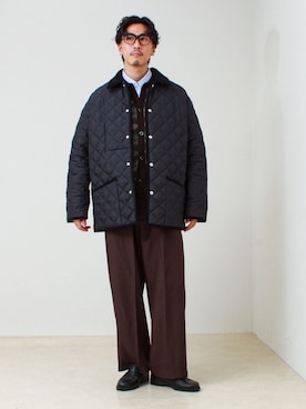 「GLOSTER（グロスター）のアイテム」を使った、OKAさん（メンズ・175cm）の秋コーディネート