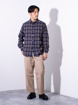 「KLEMAN（クレマン）のアイテム」を使った、OKAさん（メンズ・175cm）の秋コーディネート