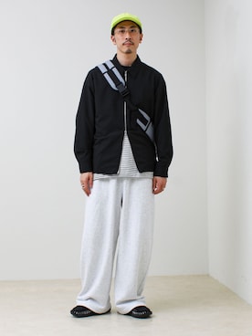 「halo commodity（ハロ　コモディティー）のアイテム（帽子）」を使った、OKAさん（メンズ・175cm）の春コーディネート