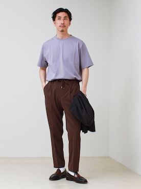 「GLOSTER（グロスター）のアイテム（ジャケット/アウター）」を使った、OKAさん（メンズ・175cm）の春コーディネート