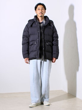 「Pyrenex（ピレネックス）のアイテム」を使った、OKAさん（メンズ・175cm）の秋コーディネート