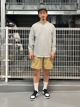 「halo commodity（ハロ　コモディティー）のアイテム（キャップ）」を使った、OKAさん（メンズ・175cm）の夏コーディネート