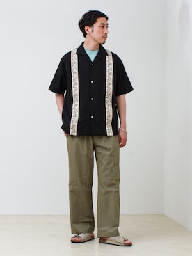 「PENDLETON（ペンドルトン）のアイテム（Tシャツ/カットソー）」を使った、OKAさん（メンズ・175cm）の春コーディネート
