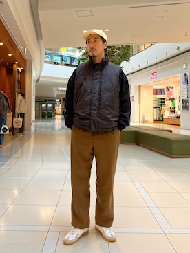 「ダウンベスト」｜OKAさん（メンズ・175cm）の冬コーディネート