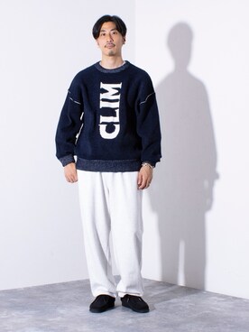 「ロゴニット」｜OKAさん（メンズ・175cm）の秋コーディネート