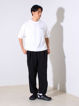 「GLOSTER（グロスター）のアイテム」を使った、OKAさん（メンズ・175cm）の夏コーディネート