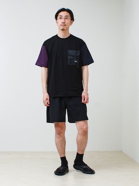 「TAION（タイオン）の【TAION / タイオン】MOUNTAION FRAP POCKET T-SH（Tシャツ/カットソー、その他）」を使った、OKAさん（メンズ・175cm）の春コーディネート