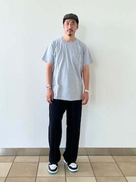 「halo commodity（ハロ　コモディティー）のアイテム（キャップ）」を使った、OKAさん（メンズ・175cm）の夏コーディネート