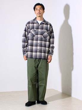 「PENDLETON（ペンドルトン）のアイテム」を使った、OKAさん（メンズ・175cm）の秋コーディネート