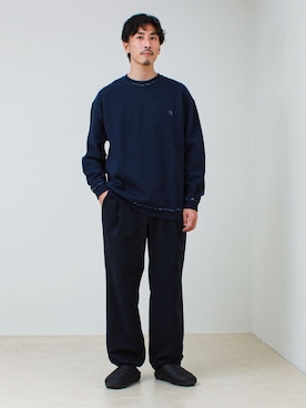 「SUBU（スブ）のアイテム」を使った、OKAさん（メンズ・175cm）の秋コーディネート