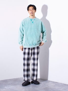 「SUBU（スブ）のアイテム（サンダル）」を使った、OKAさん（メンズ・175cm）の秋コーディネート
