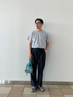 「PENDLETON（ペンドルトン）のアイテム（バッグ）」を使った、OKAさん（メンズ・175cm）の夏コーディネート