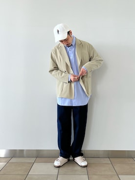 「GEVACO」｜「アイテム（ジャケット/アウター）」を使った、OKAさん（メンズ・175cm）の春コーディネート