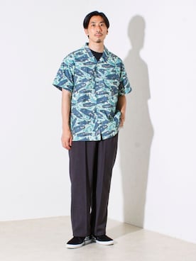 「Eddie Bauer（エディーバウアー）のアイテム」を使った、OKAさん（メンズ・175cm）の夏コーディネート