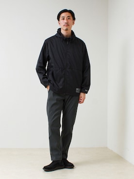 「GLOSTER（グロスター）のアイテム（パンツ）」を使った、OKAさん（メンズ・175cm）の春コーディネート