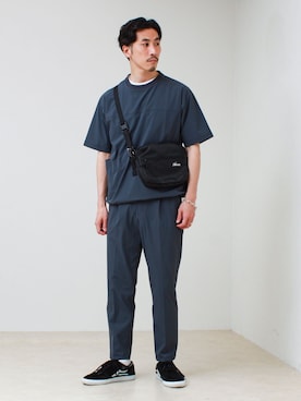 「GLOSTER（グロスター）のアイテム」を使った、OKAさん（メンズ・175cm）の春コーディネート