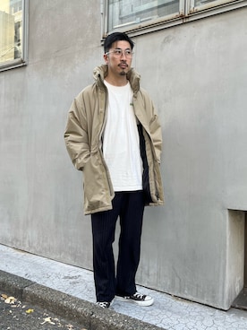 「FREDY&GLOSTER」｜「アイテム（その他アウター）」を使った、OKAさん（メンズ・175cm）の秋コーディネート