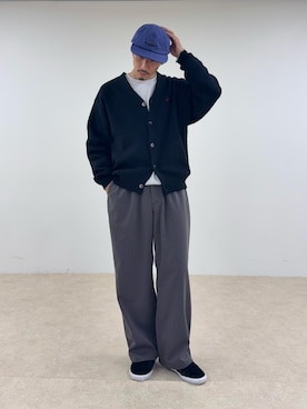 「アイテム（カーディガン/ボレロ）」を使った、OKAさん（メンズ・175cm）の秋コーディネート