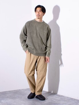 「SUBU（スブ）のアイテム（サンダル）」を使った、OKAさん（メンズ・175cm）の秋コーディネート