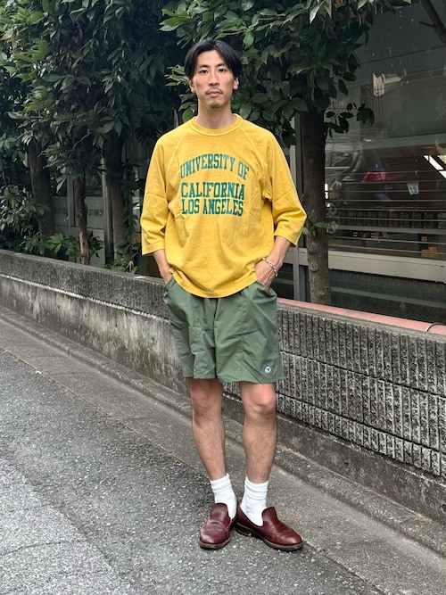 セール】【GOOD ROCK SPEED】カレッジロゴ ラグランTシャツ 7分袖（T