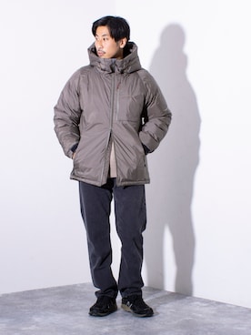 「PENDLETON（ペンドルトン）のアイテム（ニット/セーター）」を使った、OKAさん（メンズ・175cm）の秋コーディネート