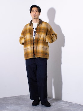「PENDLETON（ペンドルトン）のアイテム（ジャケット/アウター）」を使った、OKAさん（メンズ・175cm）の秋コーディネート