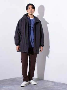 「GLOSTER（グロスター）のアイテム（ブルゾン）」を使った、OKAさん（メンズ・175cm）の秋コーディネート