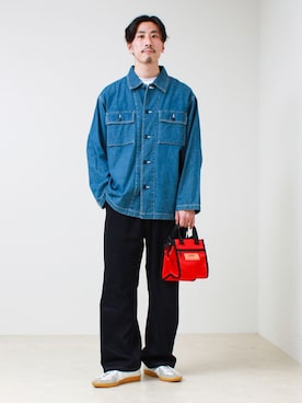 「GLOSTER（グロスター）のアイテム（トップス）」を使った、OKAさん（メンズ・175cm）の春コーディネート