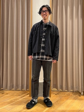 「gloster」｜「アイテム（ブルゾン）」を使った、OKAさん（メンズ・175cm）の冬コーディネート