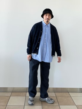 「GLOSTER（グロスター）のアイテム（帽子）」を使った、OKAさん（メンズ・175cm）の秋コーディネート