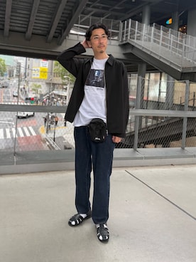 「GLOSTER（グロスター）のアイテム」を使った、OKAさん（メンズ・175cm）の春コーディネート