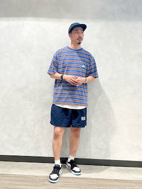 「GEVACO」｜「アイテム（タンクトップ）」を使った、OKAさん（メンズ・175cm）の夏コーディネート