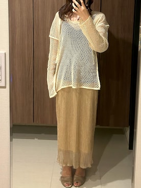 「LEPSIM（レプシィム）のアイテム」を使った、fuwa⑅◡̈*さん（骨格ナチュラル・レディース・161cm）の春コーディネート