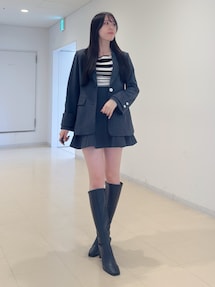 セットアップ着用可】フィットアンドフレアジャケット｜マーキュリー