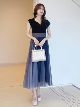 「春ニット」｜AMIさん（レディース・158cm）の夏コーディネート
