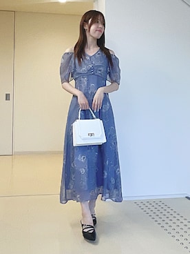 「MERCURYDUO（マーキュリーデュオ）のアイテム（シューズ）」を使った、AMIさん（レディース・158cm）の夏コーディネート