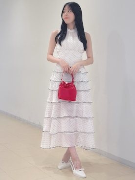 「MERCURYDUO（マーキュリーデュオ）のアイテム」を使った、AMIさん（レディース・158cm）の夏コーディネート