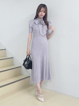 「MERCURYDUO（マーキュリーデュオ）のアイテム（シューズ）」を使った、AMIさん（レディース・158cm）の夏コーディネート