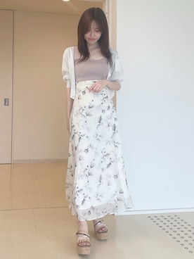 「MERCURYDUO（マーキュリーデュオ）のアイテム（アクセサリー）」を使った、AMIさん（レディース・158cm）の春コーディネート