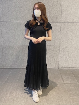 「MERCURYDUO（マーキュリーデュオ）のアイテム（スニーカー）」を使った、AMIさん（レディース・158cm）の春コーディネート