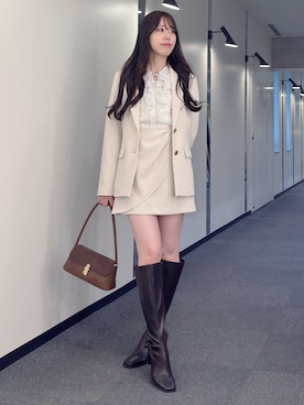 AMIさん（レディース・158cm）の春コーディネート