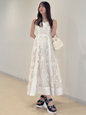 「MERCURYDUO（マーキュリーデュオ）のアイテム」を使った、AMIさん（レディース・158cm）の夏コーディネート