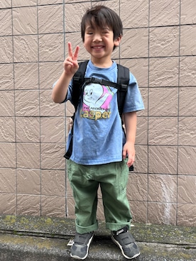 「アイテム（その他パンツ）」を使った、kotaさん（キッズ・100cm）の夏コーディネート