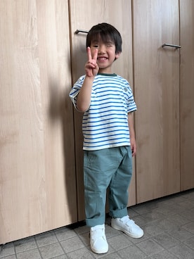 「しまむら（シマムラ）のアイテム」を使った、kotaさん（キッズ・100cm）の夏コーディネート