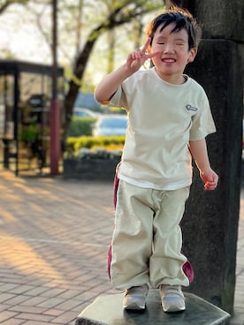 「しまむら（シマムラ）のアイテム」を使った、kotaさん（キッズ・100cm）の夏コーディネート