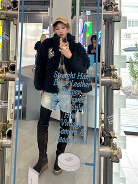 「HYSTERIC GLAMOUR（ヒステリックグラマー）のアイテム（その他アウター）」を使った、conycony82さん（レディース・167cm）の春コーディネート
