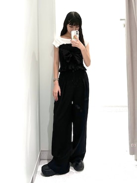 「アイテム（その他トップス）」を使った、マリナさん（レディース・156cm）の夏コーディネート