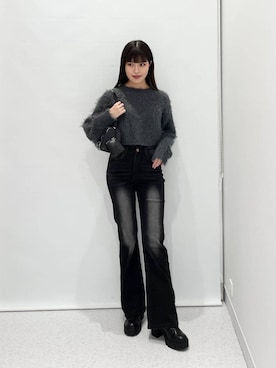 「FOREVER 21（フォーエバー トゥエンティーワン）のアイテム（シューズ）」を使った、マリナさん（レディース・156cm）の秋コーディネート