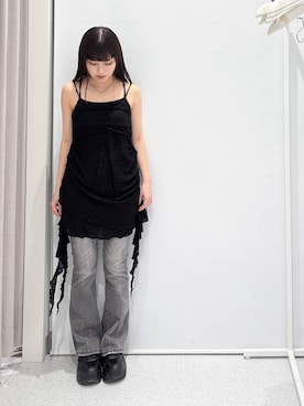 「FOREVER 21（フォーエバー トゥエンティーワン）のアイテム（パンツ）」を使った、マリナさん（レディース・156cm）の春コーディネート